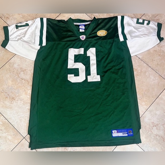 JONATHAN VILMA #51  New York Jets  Size 54  GOLD PATCH - Picture 1 of 2